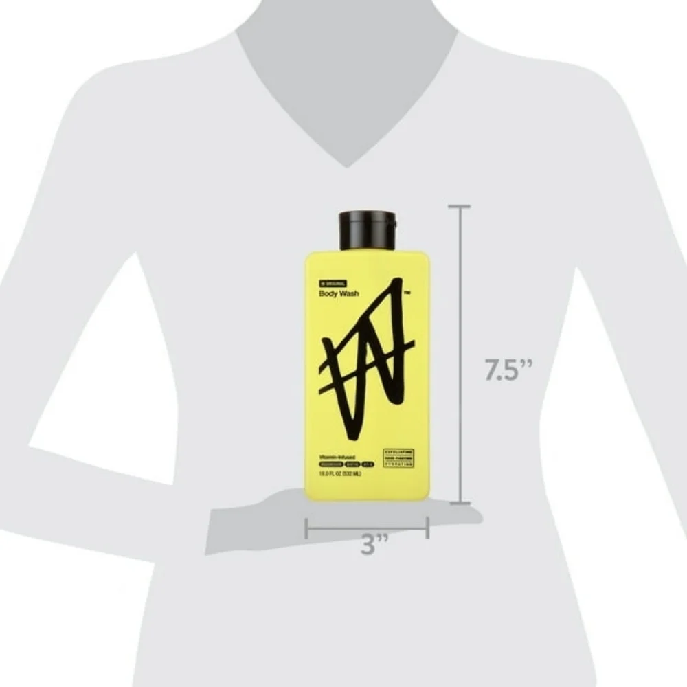 W By Jake Paul Body Wash - Exfoliating -‎ Hydrating - W Original - 18 fl oz